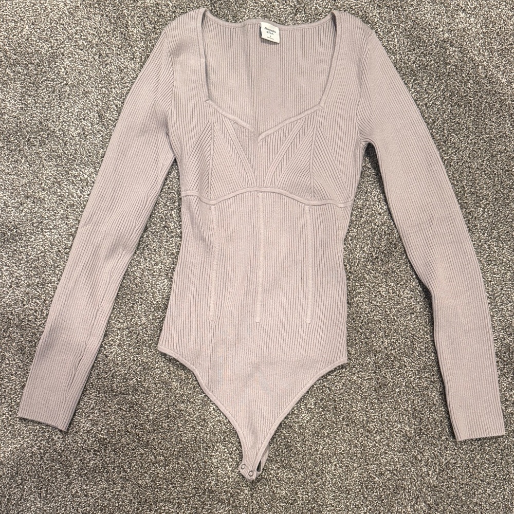 Abercrombie & Fitch Ribbed sweater Bodysuit